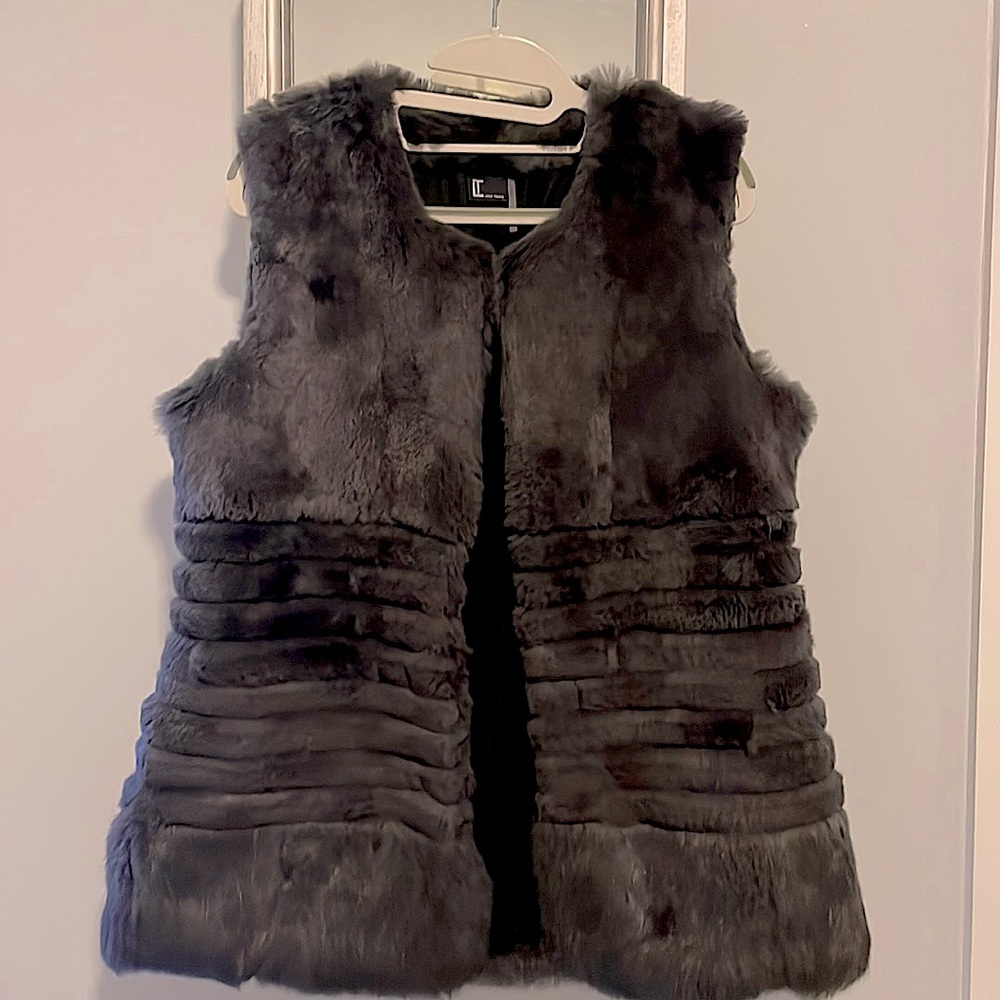 Love Token Real Fur Rabbit Vest. Perfect Condition. Never Worn. Size M